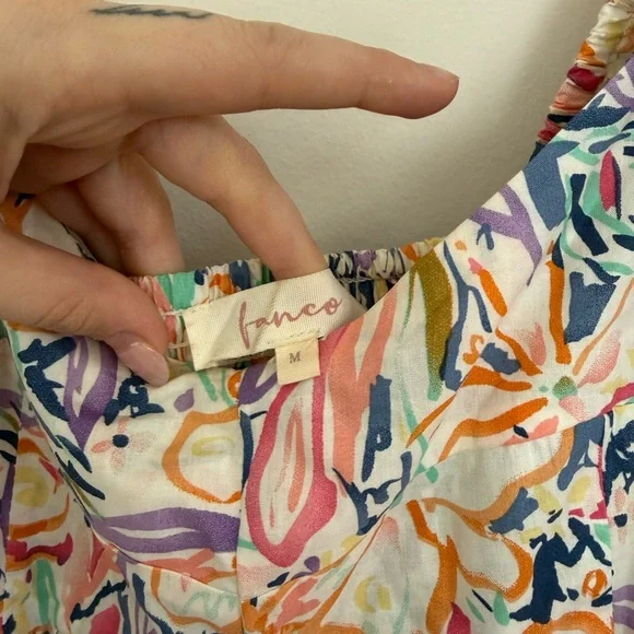 Colorful Ruffle Spring Dress - Picture 4 of 6